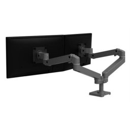 Soporte para monitor Ergotron LX Pro 45-686-293 doble brazo, aluminio gris oscuro, 27