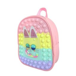 Mochila infantil Ogi Mogi Bunny silicona multicolor impermeable tirantes ajustables