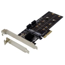 Tarjeta de Red Dawicontrol DC-644E PCI Express x4 6 Gbit/s RAID Low Profile 4 canales