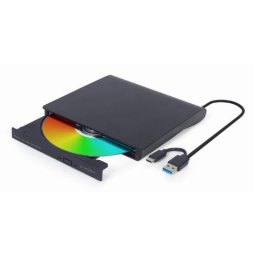 Grabadora DVD Gembird DVD-USB-031 Negra USB Tipo C Escritorio
