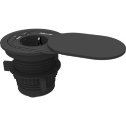 Regleta Fellowes 100137177 1 Toma Tipo F 2 USB-A/C 2 m Negra