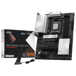 Placa Base MSI PRO X870E-S EVO WIFI X870E AM5 DDR5 ATX WiFi 7 PCIe 5.0 RAID RGB