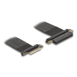 Adaptador PCIe Delock 81497 Riser Cable Flexible 30 cm Negro