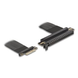 Adaptador PCIe Delock 81498 Riser x4 a x16 30 cm Negro