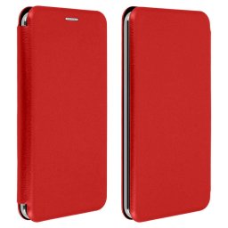 Avizar Funda Libro con Slide Roja para Smartphones de 3.8" a 4.7
