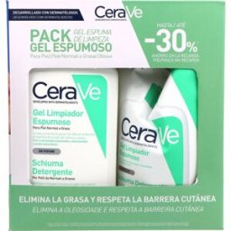 CeraVe ® Cerave Pack Gel Limpiador Espumoso 473 ml + Recarga 473 ml