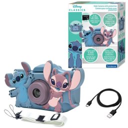Cámara digital infantil Lexibook Stitch DJ078D 8GB 5 juegos 15 marcos protección silicona