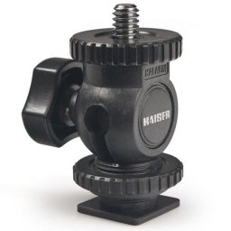 Accesorio de Montaje KAISER 6019 Rotula Griffe-Flash Male Rosca 1/4" Giro 360° 42mm