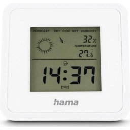 Termómetro ambiental Hama Borneo digital para interiores con higrómetro y pronóstico