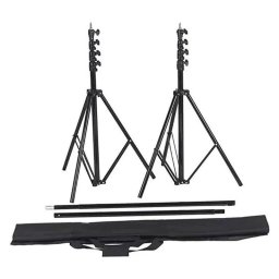 Soporte de fondo Visico VS-808c kit barra 3 m y trípodes 2,82 m plegable