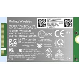 Tarjeta de Red HP 4G LTE-Advanced Pro Cat16 WWAN Módulo Interno 1 Gbps eSIM