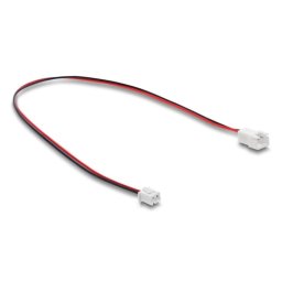 Cable extensión ventilador Delock 90762 2 pines 30 cm PVC colores negro rojo blanco