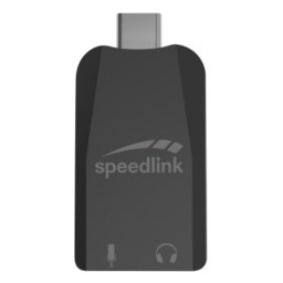 Tarjeta de sonido Speedlink Vigo USB estéreo compacta con entrada y salida 3,5 mm
