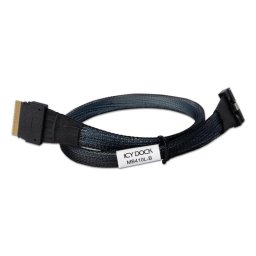Cable SAS Icy Dock MB410L-B MCIO 8i SFF-TA-1016 a SlimSAS 8i SFF-8654 0,5 m negro