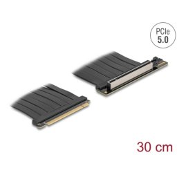 Cable PCIe Delock 81593 PCIe 5.0 x16 30 cm negro para PC