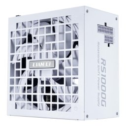 Fuente de alimentación Lian Li RS1000G 1000W certificación 80 PLUS Gold blanca modular con ventilador silencioso