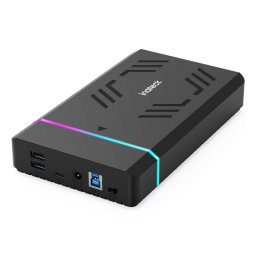 Caja externa Inateck FE3003 2.5/3.5 pulgadas SATA USB 3.2 Gen 1 Negra con alimentación DC