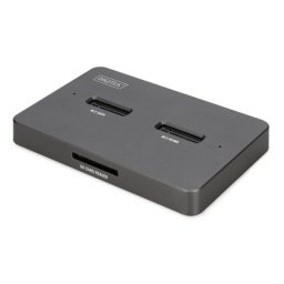 Base de conexión Digitus DA-71546-1 SSD M.2 NVMe SATA USB-C SD Express