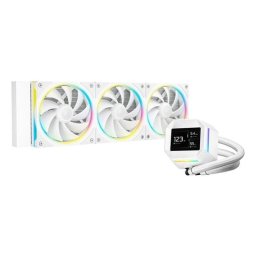Refrigeración Líquida Deepcool LM360 WH 360mm 3 Ventiladores Pantalla IPS RGB