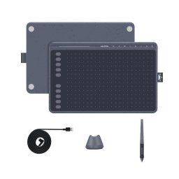 Tableta gráfica Huion HS611 8192 niveles presión USB-C 10 teclas programables gris
