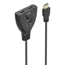 Conmutador HDMI Hama 00205323 2x1 Ultra HD 4K 60Hz Plug and Play