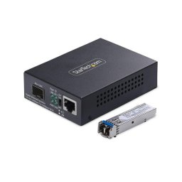 Tarjeta de Red StarTech MCM1110SMLC40 RJ45 a LC 2000 Mbps Monomodo 40 km Metal
