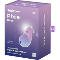 SATISFYER Pixie Dust Double Air Pulse Vibrator Violet/Pink 1ud