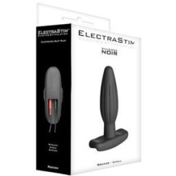 ElectraStim Silicone Noir Plug Anal Rocker Butt Small 1ud