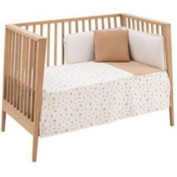 Juego 2 PCS. Colcha I-V. Cuna 60 Senda Beige 60x120x3cm Cambrass