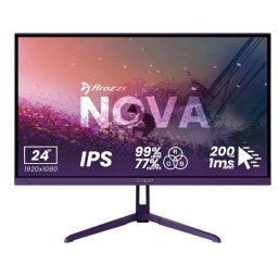 Monitor Arozzi Nova 24" FullHD 200Hz IPS 1 ms Altavoces Púrpura