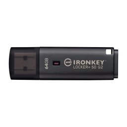 Memoria USB Kingston IronKey Locker Plus 50 G2 64GB cifrado AES-256 FIPS 197