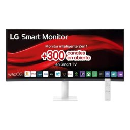 Monitor LG 34U601SA-W 34" UltraWide WQHD 100Hz LCD Curvo HDR10 Altavoces Blanco Smart