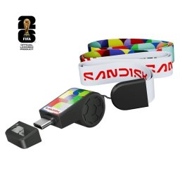 Memoria USB SanDisk SDCZIA-128G-G46 128 GB USB-C 300 MB/s Edición FIFA Verde