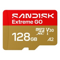 Tarjeta de memoria SanDisk Extreme GO 128 GB microSDXC UHS-I 240 MB/s resistente