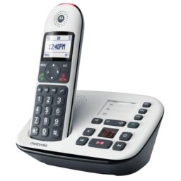 Teléfono inalámbrico Motorola CD5011 Negro Blanco con contestador y pantalla grande
