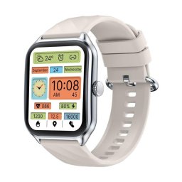 Zeblaze GTS 4 4G WiFi 1.94" AMOLED Plata Correa Blanca M Pulsómetro Llamadas Bluetooth