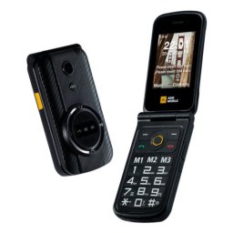 Móvil básico AGM M8 FLIP Dual SIM resistente IP68 2.8" 1500 mAh Negro