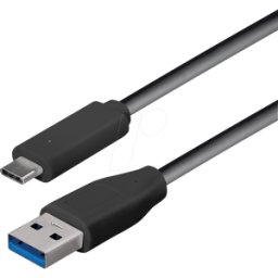 MAXTRACK MATR C511-1L - Cable USB 3.0, a macho a macho C macho, LED, 1 m