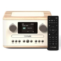 Radio Pure Classic C-D4 Blanco/Roble Bluetooth 15 W FM DAB+ CD USB AUX Pantalla 2.4
