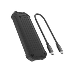Caja externa SSD Icy Box IB-1827MCP-C31 M.2 Aluminio Negro USB-C 10 Gbps resistente
