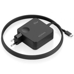 Cargador de pared Aisens ASCH-1PD65WL80-BK USB-C 65W GaN cable 1,5 m negro