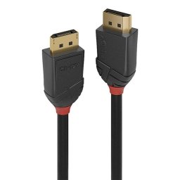 Cable DisplayPort Lindy 36522 3 m 2.1 80 Gbps negro conectores macho-macho