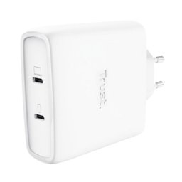 Cargador Trust Maxo GaN USB-C 100W 2 Puertos Carga Rápida Blanco
