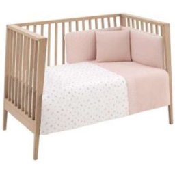 Juego 2 PCS.F. Nórdica Cuna 70 Calma Rosa 110x170x3cm Cambrass
