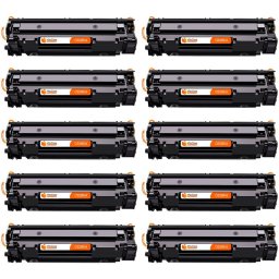 Pccom Essential HP CE285a/CE278a/CB435a/CB436a Tóner Compatible Negro Pack 10
