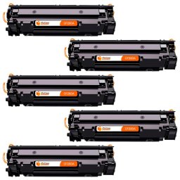 Pccom Essential HP CF283a Tóner Compatible Negro Pack 5