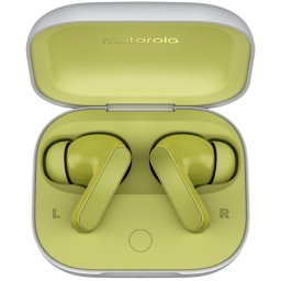 Motorola Moto Buds Green Banana Auriculares Inalámbricos con Estuche de Carga Verde