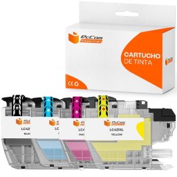 Pccom Essential Brother Lc421xl Cartucho Tinta Compatible Negro/cian/magenta/amarillo Pack 4