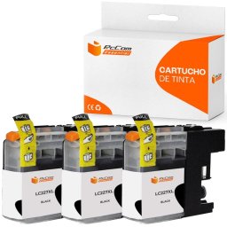 Pccom Essential Brother Lc227xl Cartucho Tinta Compatible Negro Pack 3