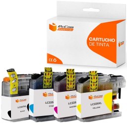 Pccom Essential Brother Lc227xl/lc225xl Cartucho Tinta Compatible Negro/cian/magenta/amarillo Pack 4